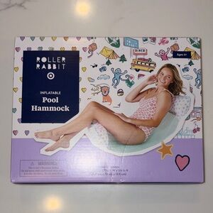 New Roller Rabbit Pastel Multicolor Inflatable Pool Hammock